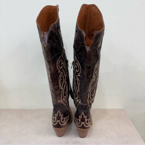 Dan Post Kommotion Leather Over-the-Knee Western Boots Size 9 (NWT) - Picture 6 of 8